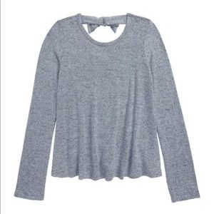 1901 Blue Chambray Heather Gray Sweater (Girls XL)